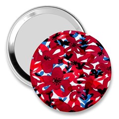 Handpaint Flowers 3  Handbag Mirrors by Sparkle