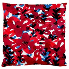 Handpaint Flowers Standard Flano Cushion Case (two Sides) by Sparkle