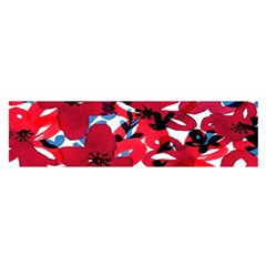 Handpaint Flowers Satin Scarf (oblong) by Sparkle