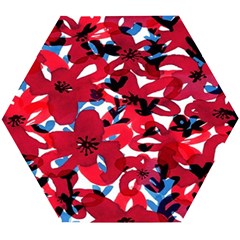 Handpaint Flowers Wooden Puzzle Hexagon by Sparkle