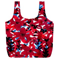 Handpaint Flowers Full Print Recycle Bag (xxl) by Sparkle