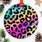 Animal Print Ornament (Round) Front