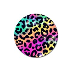 Animal Print Magnet 3  (round) by Sparkle