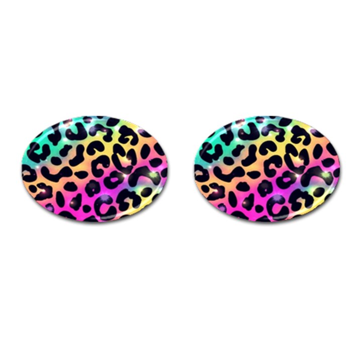 Animal Print Cufflinks (Oval)