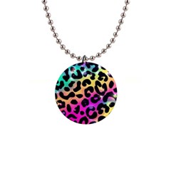 Animal Print 1  Button Necklace by Sparkle