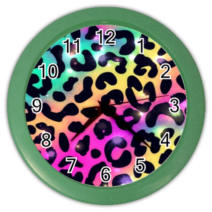 Animal Print Color Wall Clock