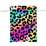 Animal Print  Lightweight Drawstring Pouch (XL) Back