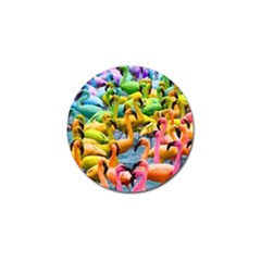 Rainbow Flamingos Golf Ball Marker (10 Pack) by Sparkle