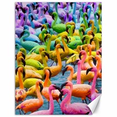 Rainbow Flamingos Canvas 18  X 24  by Sparkle