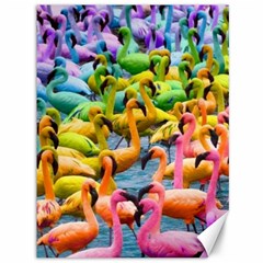 Rainbow Flamingos Canvas 36  X 48  by Sparkle