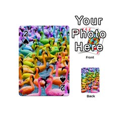 Rainbow Flamingos Playing Cards 54 Designs (mini) by Sparkle