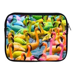 Rainbow Flamingos Apple Ipad 2/3/4 Zipper Cases by Sparkle