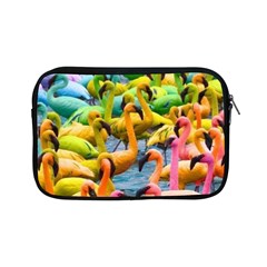 Rainbow Flamingos Apple Ipad Mini Zipper Cases by Sparkle