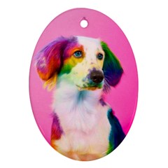 Rainbowdog Ornament (oval)