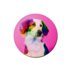 Rainbowdog Rubber Round Coaster (4 Pack)  by Sparkle