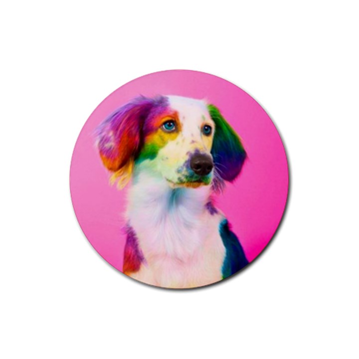 Rainbowdog Rubber Round Coaster (4 pack) 