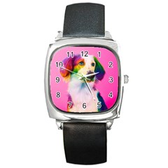 Rainbowdog Square Metal Watch by Sparkle