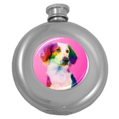 Rainbowdog Round Hip Flask (5 Oz) by Sparkle