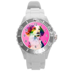 Rainbowdog Round Plastic Sport Watch (l) by Sparkle