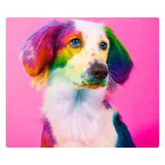 Rainbowdog Double Sided Flano Blanket (small)  by Sparkle