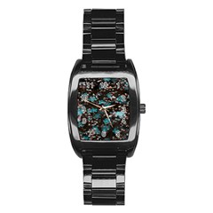 Realflowers Stainless Steel Barrel Watch by Sparkle