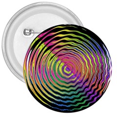 Rainbowwaves 3  Buttons by Sparkle