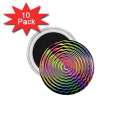 Rainbowwaves 1 75  Magnets (10 Pack)  by Sparkle