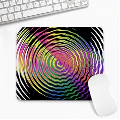 Rainbowwaves Large Mousepads by Sparkle