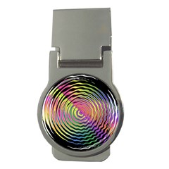 Rainbowwaves Money Clips (round)  by Sparkle