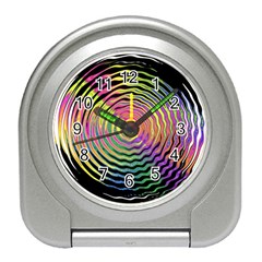 Rainbowwaves Travel Alarm Clock by Sparkle