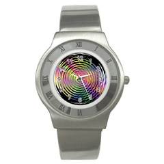 Rainbowwaves Stainless Steel Watch by Sparkle