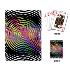 Rainbowwaves Playing Cards Single Design (rectangle)