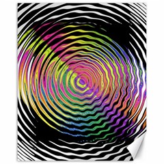 Rainbowwaves Canvas 16  X 20  by Sparkle