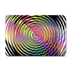 Rainbowwaves Small Doormat  by Sparkle