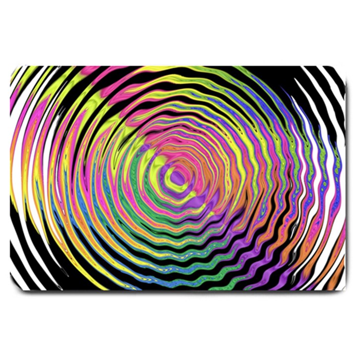 Rainbowwaves Large Doormat 