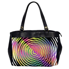 Rainbowwaves Oversize Office Handbag (2 Sides) by Sparkle