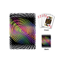 Rainbowwaves Playing Cards Single Design (mini) by Sparkle