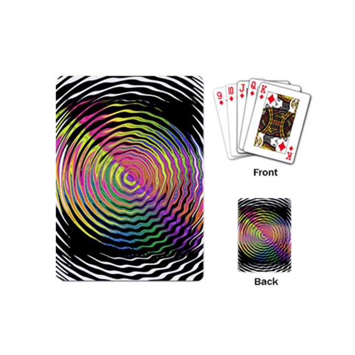 Rainbowwaves Playing Cards Single Design (Mini)