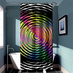 Rainbowwaves Shower Curtain 36  X 72  (stall)  by Sparkle