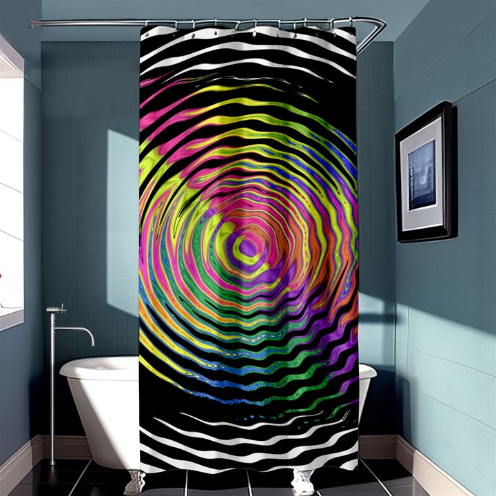 Rainbowwaves Shower Curtain 36  x 72  (Stall) 