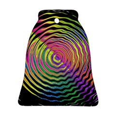 Rainbowwaves Bell Ornament (two Sides)