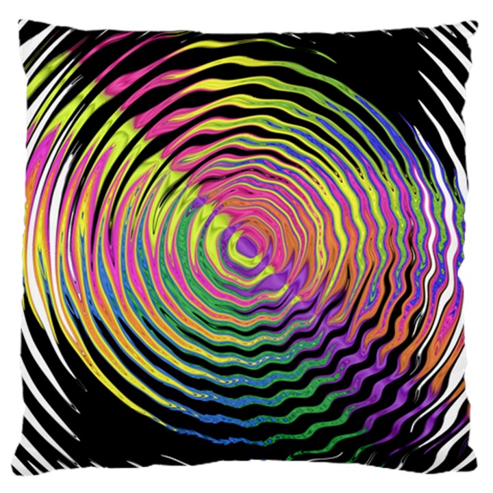 Rainbowwaves Large Cushion Case (Two Sides)