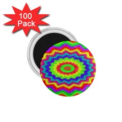 Masaic Colorflower 1 75  Magnets (100 Pack) 