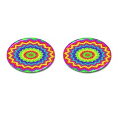 Masaic Colorflower Cufflinks (oval) by Sparkle