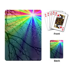 Rainbow Rain Playing Cards Single Design (rectangle) by Sparkle