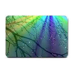 Rainbow Rain Small Doormat  by Sparkle