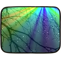 Rainbow Rain Fleece Blanket (mini) by Sparkle