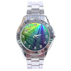 Rainbow Rain Stainless Steel Analogue Watch by Sparkle