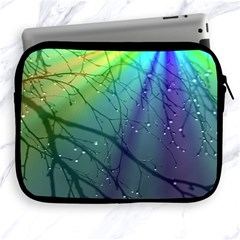 Rainbow Rain Apple Ipad 2/3/4 Zipper Cases by Sparkle