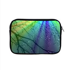 Rainbow Rain Apple Macbook Pro 15  Zipper Case by Sparkle